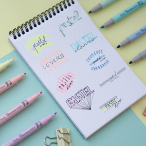 Pentel Surligneur Illumina Flex Pastel, jaune pastel