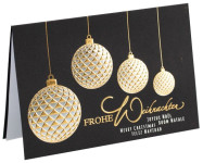 Carte de Noël RÖMERTURM « Boules de Noël dorées »