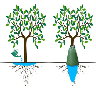 TerCasa Sac d'arrosage pour arbres, 75 litres