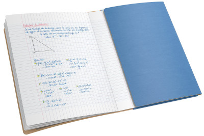 Oxford Cahier piqûre EasyBOOK KRAFT, 240 x 320 mm, assorti