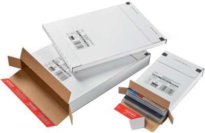 ColomPac Carton d'expédition paquet, pour marchandise, blanc