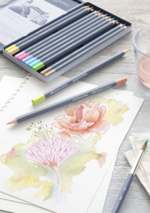FABER-CASTELL Crayon GOLDFABER Aquarelle, boîte métal de 12