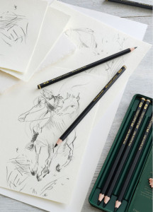 FABER-CASTELL Crayon graphite PITT GRAPHITE Matt, étui de 6
