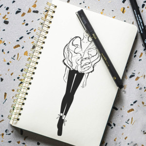 uni-ball Feutre technique PIN Brush Extra Fine, noir