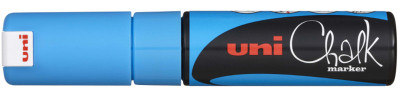 uni-ball Marqueur craie Chalk marker PWE8K, bleu métallique
