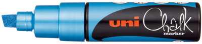 uni-ball Marqueur craie Chalk marker PWE8K, bleu métallique