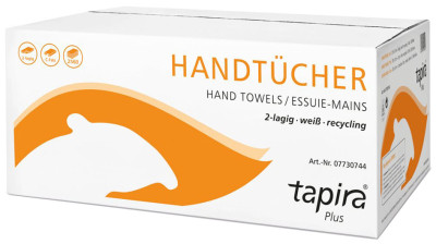 Tapira Essuie-mains Plus, 250 x 330 mm, plié en C, blanc