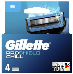 Gillette Lames de rechange Proshield Chill, pack de 4