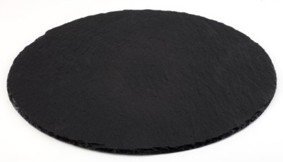 APS Plat en ardoise naturelle, diamètre: 220 mm, anthracite