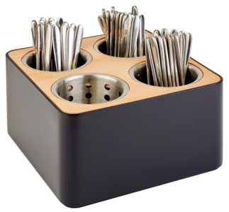 APS Range-couverts, à 4 compartiments, bois/plastique