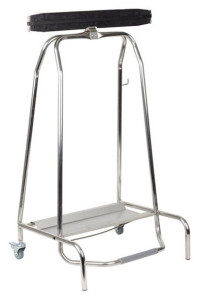 APS Support de sac poubelle, 120 litres, argent