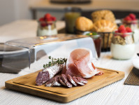 APS Plateau en bambou avec cloche, 320 x 165 x 15 mm APS Plateau en bambou avec cloche, 320 x 165 x 15 mm