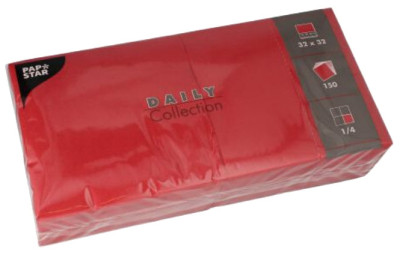 PAPSTAR Serviettes, 330 x 330 mm, 3 couches, gris
