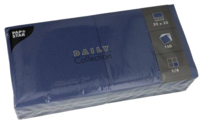 PAPSTAR Serviettes, 330 x 330 mm, 3 couches, gris