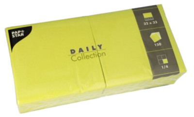 PAPSTAR Serviettes, 330 x 330 mm, 3 couches, gris