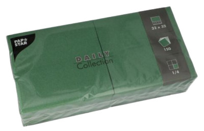 PAPSTAR Serviettes, 330 x 330 mm, 3 couches, gris