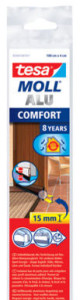 tesa Moll COMFORT Isolation bas de porte, 40 mm x 1 m,argent
