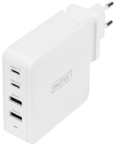 DIGITUS Chargeur secteur universel USB, 4 ports, USB-C/USB-A