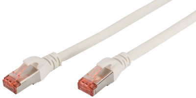 DIGITUS Câble de brassage, Cat. 6, S/FTP, 10,0 m, blanc
