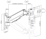 DIGITUS Support écran simple universel, montage mural DIGITUS Support écran simple universel, montage mural