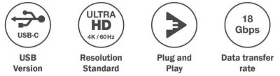 DIGITUS Câble adaptateur, USB-C - HDMI-A, 5,0 m
