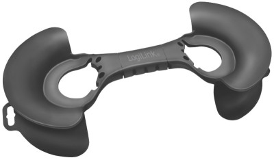 LogiLink Enrouleur de câble, pour câbles de 2 à 20 m, noir