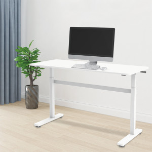 LogiLink Bureau assis-debout, (L)1.400 mm, blanc
