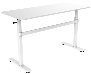 LogiLink Bureau assis-debout, (L)1.400 mm, blanc