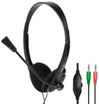 LogiLink Casque stéréo, avec micro, noir