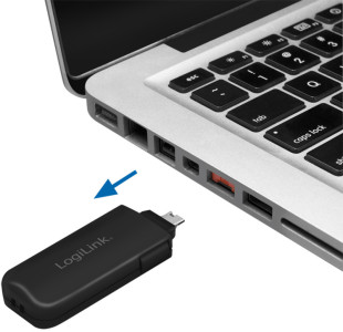 LogiLink Verrou USB de sécurité, 1x clé / 4x verrous