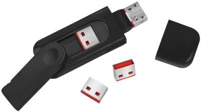 LogiLink Verrou USB de sécurité, 1x clé / 4x verrous
