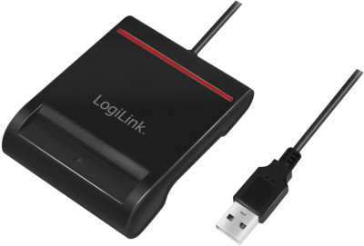 LogiLink Lecteur de cartes Smart ID USB 2.0, noir