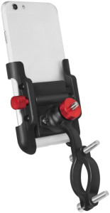 LogiLink Support de smartphone pour vélo, droit, noir/rouge