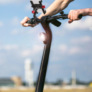 LogiLink Support de smartphone pour vélo, coudé, noir/rouge