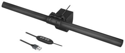 LogiLink Lampe à pince LED avec connexion USB, noir