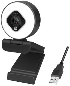 LogiLink Webcam USB Full HD à deux micros, noir