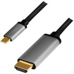 LogiLink Câble USB 3.2, fiche mâle USB-C-mâle HDMI-A, 1,8 m LogiLink Câble USB 3.2, fiche mâle USB-C-mâle HDMI-A, 1,8 m