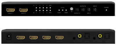 LogiLink Commutateur HDMI Matrix 4K/60Hz, Downscaler