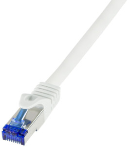 LogiLink Câble patch Ultraflex, Cat.6A, S/FTP, 0,25 m, gris