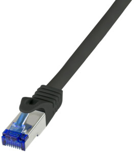 LogiLink Câble patch Ultraflex, Cat.6A, S/FTP, 0,25 m, gris