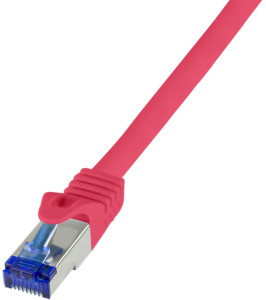 LogiLink Câble patch Ultraflex, Cat.6A, S/FTP, 1,0 m, violet