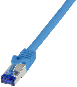 LogiLink Câble patch Ultraflex, Cat.6A, S/FTP, 2,0 m, bleu