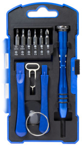 LogiLink Tournevis avec 12 embouts + accessoires