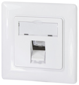 LogiLink Boîtier d'encastrement pour module keystone, blanc