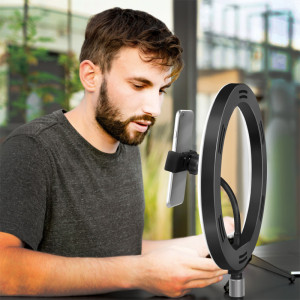 LogiLink Ring light avec trépied pour smartphone