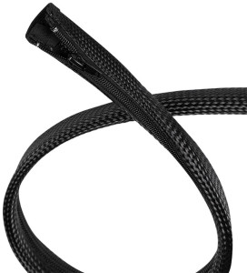 LogiLink Gaine pour câble avec fermeture éclair, 2,0 m, gris