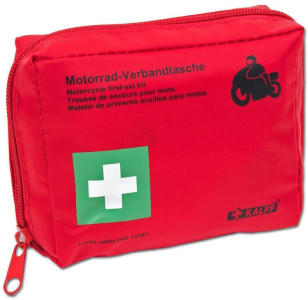 KALFF Motorrad-Verbandtasche, Inhalt DIN 13167, rot