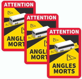 IWH Autocollant Angles morts, 3 pièces