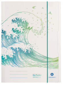 herlitz Chemise à rabats GREENline Ginkgo, A4