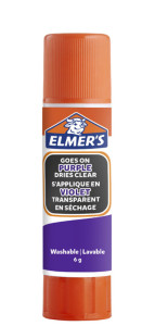 ELMER'S Bâton de colle Disappearing Purple, 6 g, blister x3